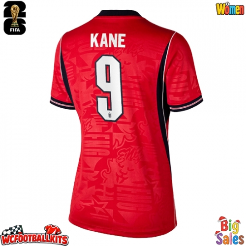 England Harry Kane #9 Replica Away Stadium Shirt for Women World Cup 2026 Short Sleeve
